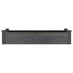 vidaXL Strat grădină înălțat cu căptușeală gri 120x45x25 cm lemn brad