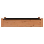 vidaXL Strat grădină înălțat cu căptușeală maro 120x60x25 cm lemn brad