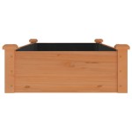 vidaXL Strat grădină înălțat cu căptușeală maro 120x60x25 cm lemn brad