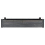 vidaXL Strat grădină înălțat cu căptușeală gri 120x60x25 cm lemn brad