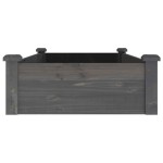 vidaXL Strat grădină înălțat cu căptușeală gri 120x60x25 cm lemn brad