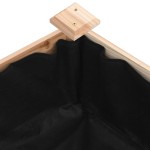 vidaXL Strat de grădină înălțat cu căptușeală, 240x45x25 cm, lemn brad