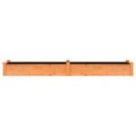 vidaXL Strat grădină înălțat cu căptușeală maro 240x45x25 cm lemn brad