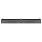 vidaXL Strat grădină înălțat cu căptușeală gri 240x45x25 cm, lemn brad