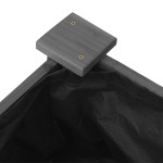 vidaXL Strat grădină înălțat cu căptușeală gri 240x45x25 cm, lemn brad