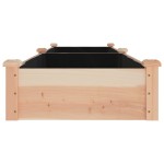 vidaXL Strat de grădină înălțat cu căptușeală, 240x60x25 cm, lemn brad vidaXL Strat de grădină înălțat cu căptușeală, 240x60x25 cm, lemn brad