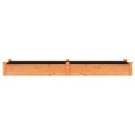 vidaXL Strat grădină înălțat cu căptușeală maro 240x60x25 cm lemn brad