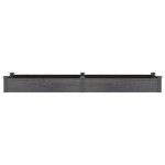 vidaXL Strat grădină înălțat cu căptușeală gri 240x60x25 cm, lemn brad