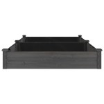 vidaXL Strat grădină înălțat cu căptușeală gri 240x120x25cm, lemn brad