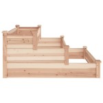vidaXL Strat de grădină înălțat cu căptușeală, 120x120x56 cm lemn brad