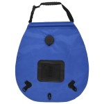 vidaXL Sac de duș de camping, albastru, 20 L, PVC vidaXL Sac de duș de camping, albastru, 20 L, PVC