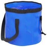 vidaXL Găleți pliabile, 2 buc., albastru, 20 L, PVC vidaXL Găleți pliabile, 2 buc., albastru, 20 L, PVC