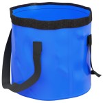 vidaXL Găleți pliabile, 2 buc., albastru, 20 L, PVC vidaXL Găleți pliabile, 2 buc., albastru, 20 L, PVC