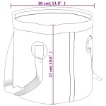 vidaXL Găleți pliabile, 2 buc., albastru, 20 L, PVC vidaXL Găleți pliabile, 2 buc., albastru, 20 L, PVC