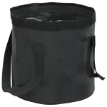 vidaXL Găleți pliabile, 2 buc., negru, 30 L, PVC vidaXL Găleți pliabile, 2 buc., negru, 30 L, PVC