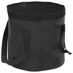 vidaXL Găleți pliabile, 2 buc., negru, 30 L, PVC vidaXL Găleți pliabile, 2 buc., negru, 30 L, PVC