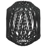 vidaXL Abajur de veioză, negru, Ø23x28 cm, fier și hârtie vidaXL Abajur de veioză, negru, Ø23x28 cm, fier și hârtie