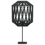 vidaXL Abajur de veioză, negru, Ø23x28 cm, fier și hârtie vidaXL Abajur de veioză, negru, Ø23x28 cm, fier și hârtie