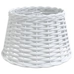 vidaXL Abajur lustră, alb, Ø38x23 cm, răchită vidaXL Abajur lustră, alb, Ø38x23 cm, răchită