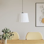 vidaXL Abajur lustră, alb, Ø40x26 cm, răchită vidaXL Abajur lustră, alb, Ø40x26 cm, răchită