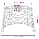 vidaXL Abajur lustră, alb, Ø40x26 cm, răchită vidaXL Abajur lustră, alb, Ø40x26 cm, răchită