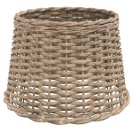 vidaXL Abajur lustră, maro, Ø40x26 cm, răchită vidaXL Abajur lustră, maro, Ø40x26 cm, răchită