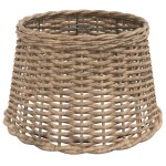vidaXL Abajur lustră, maro, Ø45x28 cm, răchită vidaXL Abajur lustră, maro, Ø45x28 cm, răchită