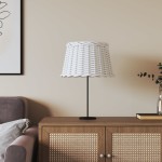 vidaXL Abajur lustră, alb, Ø45 x 28 cm, răchită vidaXL Abajur lustră, alb, Ø45 x 28 cm, răchită