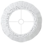 vidaXL Abajur de veioză alb Ø50x30 cm răchită vidaXL Abajur de veioză alb Ø50x30 cm răchită