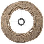 vidaXL Abajur de veioză maro Ø15x12 cm răchită vidaXL Abajur de veioză maro Ø15x12 cm răchită