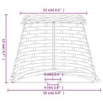 vidaXL Abajur de veioză maro Ø15x12 cm răchită vidaXL Abajur de veioză maro Ø15x12 cm răchită