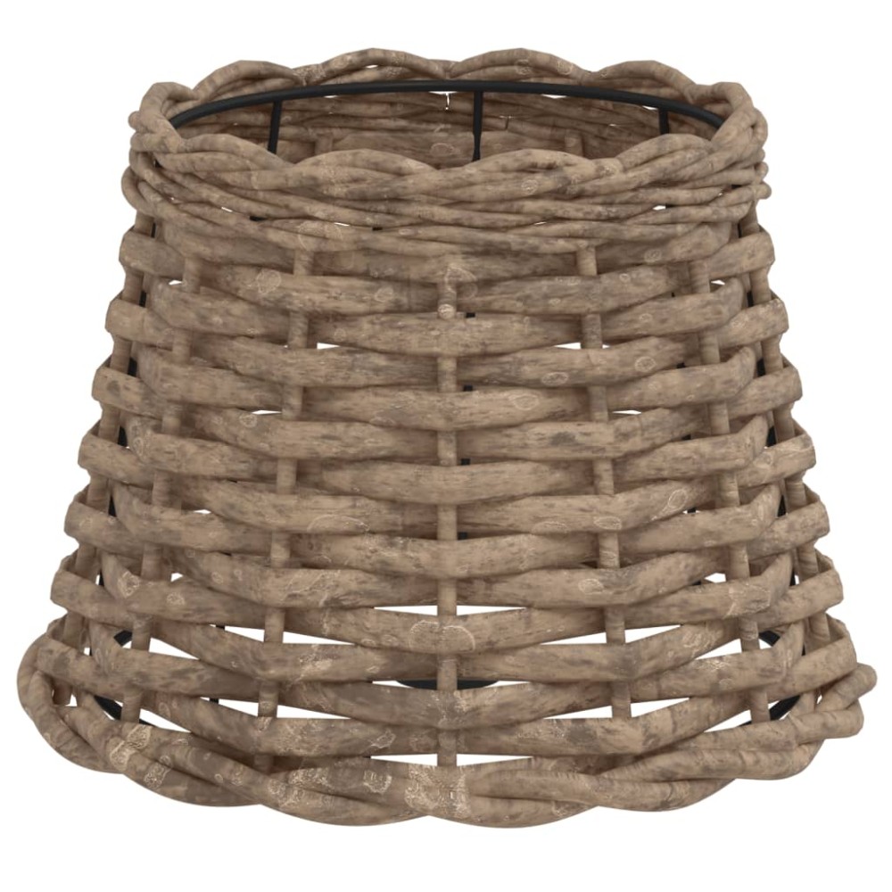 vidaXL Abajur de veioză maro Ø20x15 cm răchită