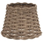 vidaXL Abajur de veioză maro Ø20x15 cm răchită vidaXL Abajur de veioză maro Ø20x15 cm răchită