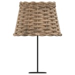 vidaXL Abajur de veioză maro Ø20x15 cm răchită vidaXL Abajur de veioză maro Ø20x15 cm răchită