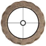 vidaXL Abajur de veioză maro Ø20x15 cm răchită vidaXL Abajur de veioză maro Ø20x15 cm răchită