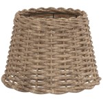 vidaXL Abajur veioză, maro, Ø30x20 cm, răchită vidaXL Abajur veioză, maro, Ø30x20 cm, răchită