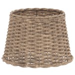 vidaXL Abajur veioză, maro, Ø40x26 cm, răchită