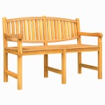 vidaXL Bancă de grădină, 149,5x60x90 cm, lemn masiv de tec vidaXL Bancă de grădină, 149,5x60x90 cm, lemn masiv de tec