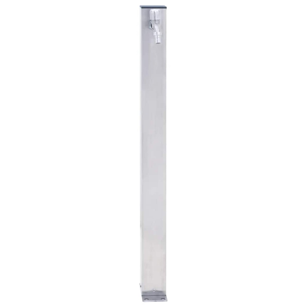 vidaXL Coloană de apă de grădină, 60 cm, oțel inoxidabil, pătrat