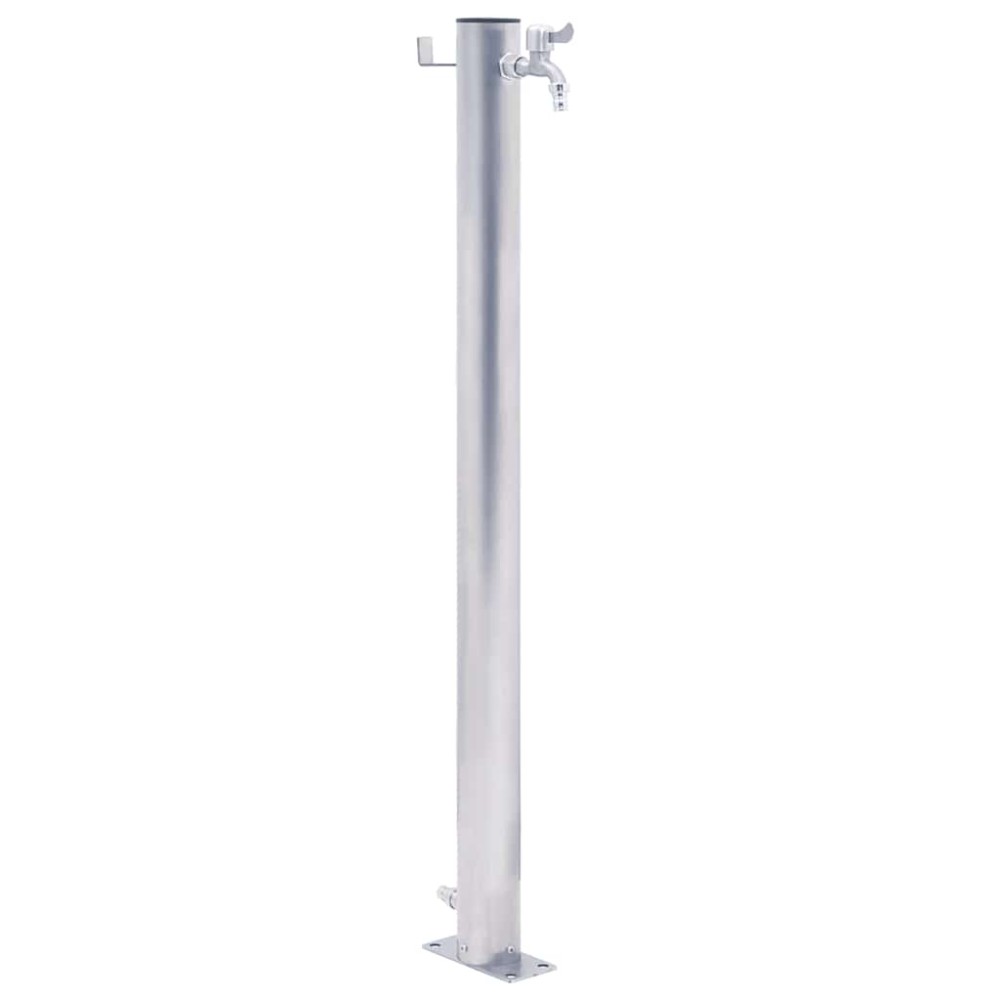 vidaXL Coloană de apă de grădină, 40 cm, oțel inoxidabil, rotund