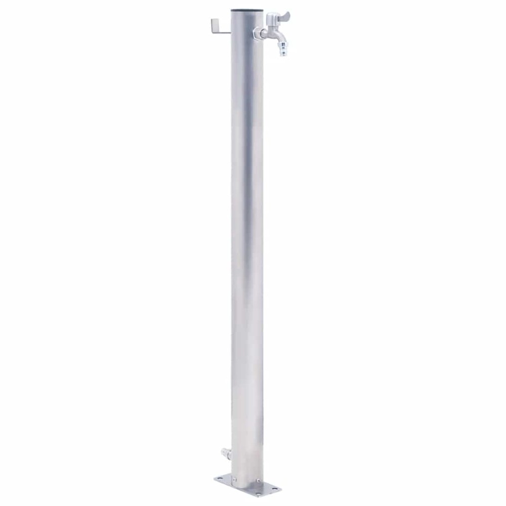 vidaXL Coloană de apă de grădină, 60 cm, oțel inoxidabil, rotund