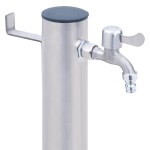 vidaXL Coloană de apă de grădină, 60 cm, oțel inoxidabil, rotund vidaXL Coloană de apă de grădină, 60 cm, oțel inoxidabil, rotund