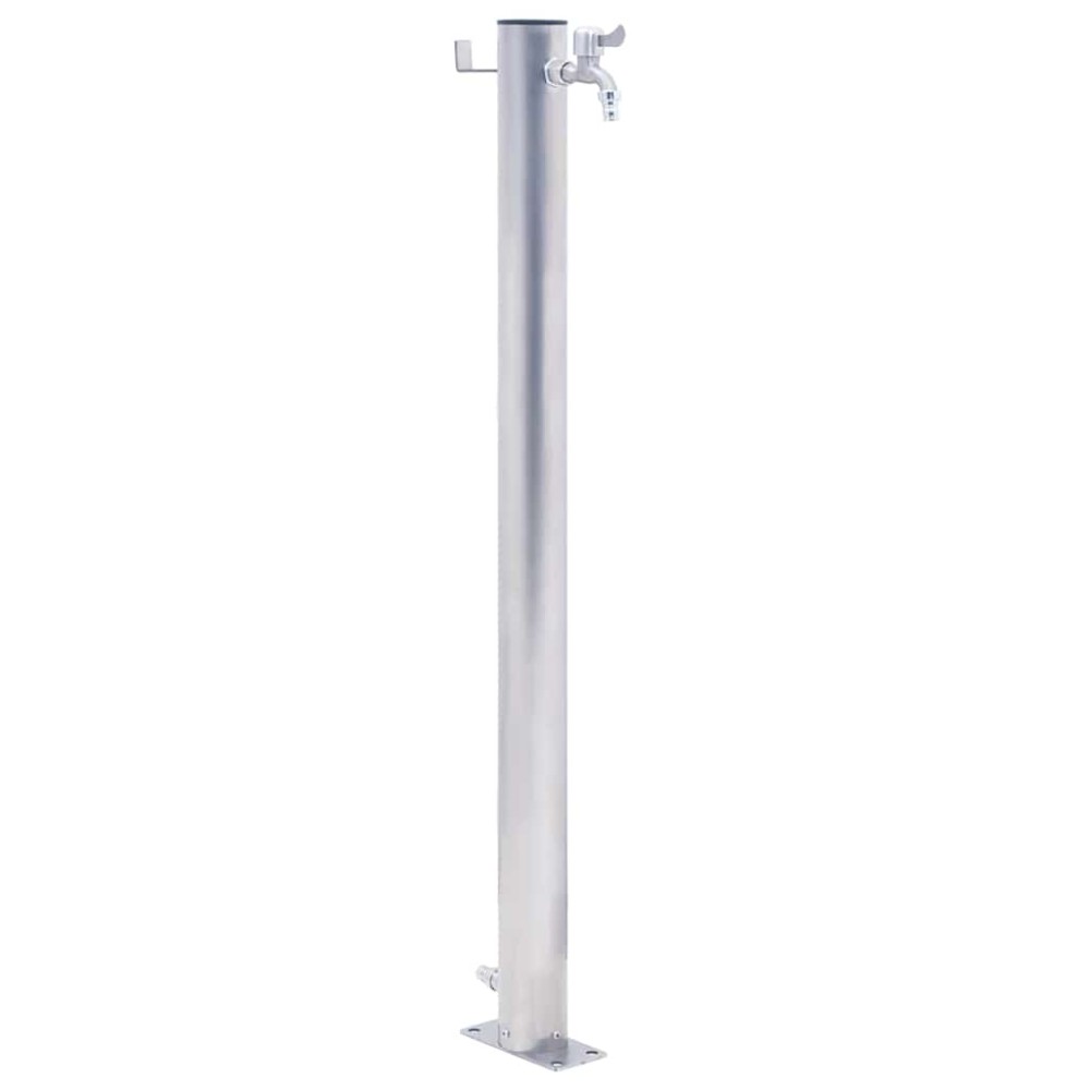 vidaXL Coloană de apă de grădină, 80 cm, oțel inoxidabil, rotund
