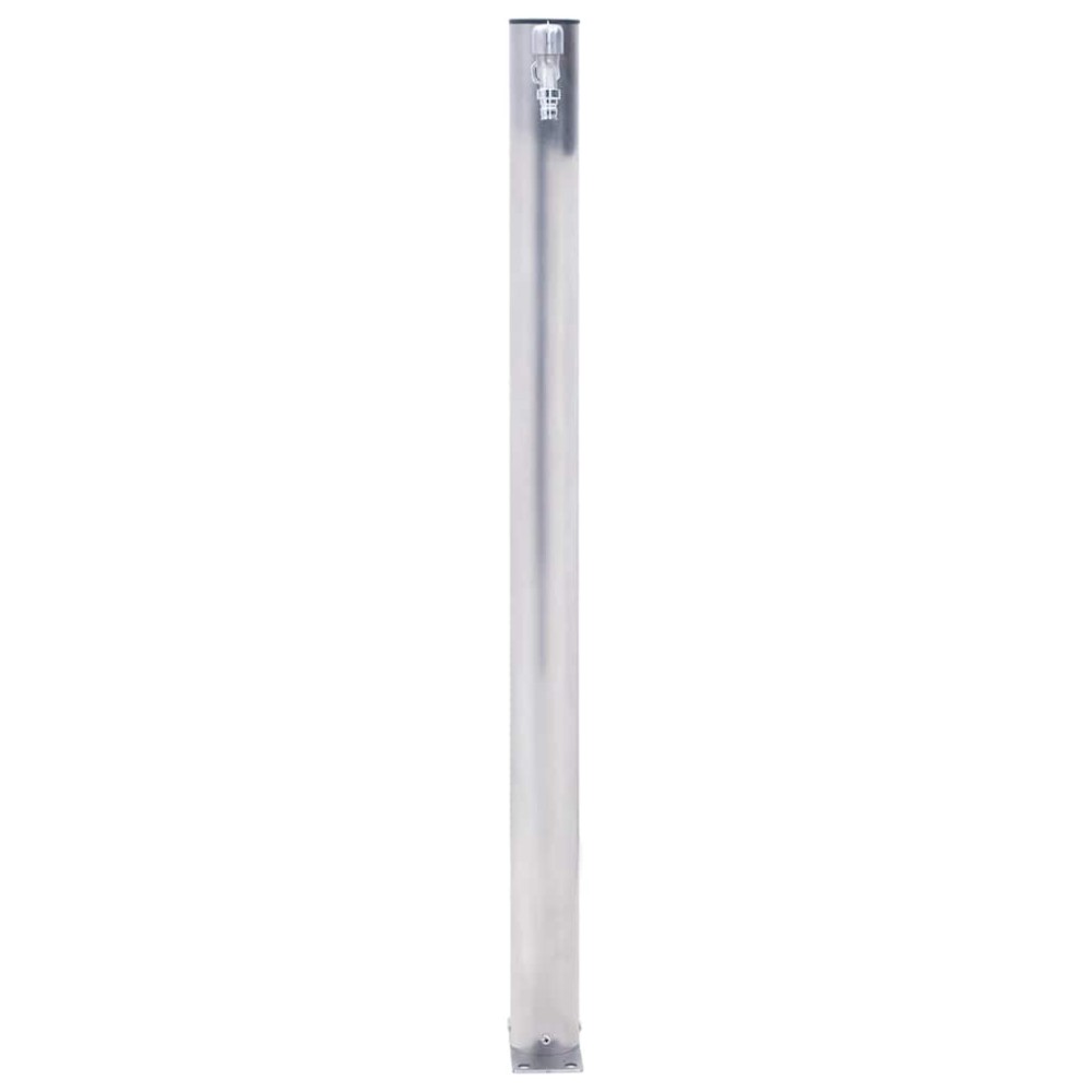 vidaXL Coloană de apă de grădină, 100 cm, oțel inoxidabil, rotund