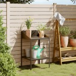 vidaXL Suport de plante, antracit, 56,5x54,5x100 cm, oțel galvanizat vidaXL Suport de plante, antracit, 56,5x54,5x100 cm, oțel galvanizat