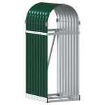 vidaXL Suport pentru bușteni verde 40x45x100 cm oțel galvanizat vidaXL Suport pentru bușteni verde 40x45x100 cm oțel galvanizat