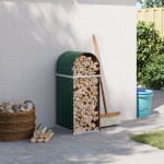 vidaXL Suport pentru bușteni verde 40x45x100 cm oțel galvanizat vidaXL Suport pentru bușteni verde 40x45x100 cm oțel galvanizat