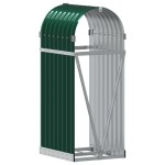 vidaXL Suport pentru bușteni verde 40x45x100 cm oțel galvanizat vidaXL Suport pentru bușteni verde 40x45x100 cm oțel galvanizat