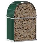 vidaXL Suport pentru bușteni verde 80x45x120 cm oțel galvanizat vidaXL Suport pentru bușteni verde 80x45x120 cm oțel galvanizat