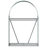 vidaXL Suport pentru bușteni verde 80x45x120 cm oțel galvanizat vidaXL Suport pentru bușteni verde 80x45x120 cm oțel galvanizat